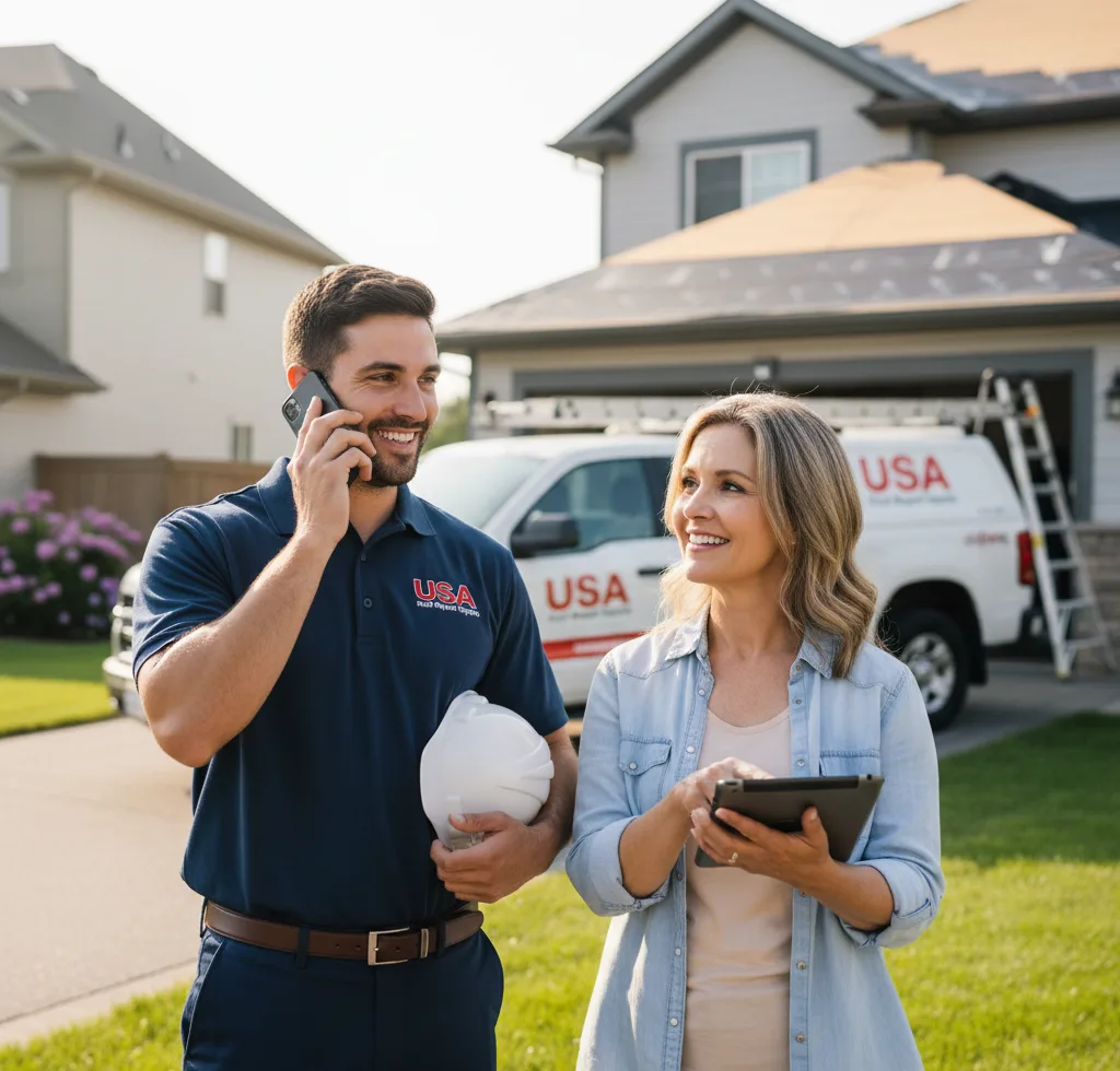 USA Roof Repair Experts customer support in Gray